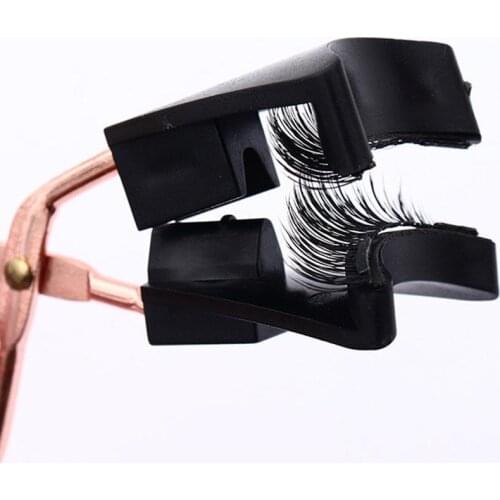 3D Magnetic Eyelashes With Magnetic False Eyelash Curler Eyelashes Makeup Handmade Reusable Extended Mink V4F0
