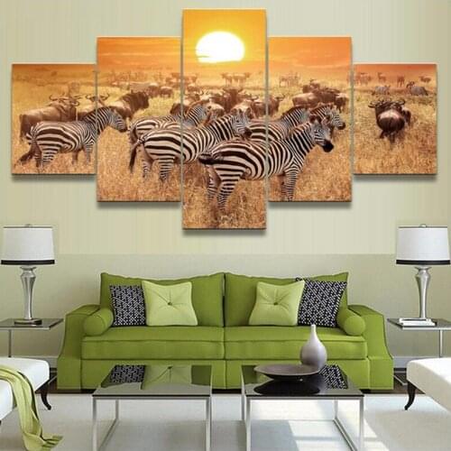 5pcs 5D square round diamond embroidery Animal Zebra diy full diamond Painting mosaic picture Needlework cross stitchZP-1911