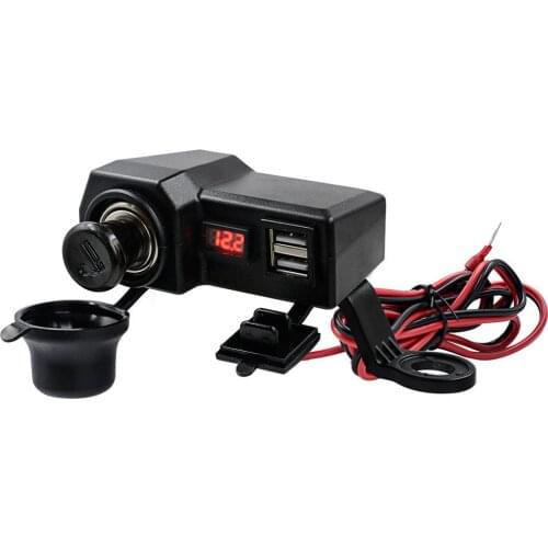 Cigarette Lighter Adapter Waterproof USB Multi-function Motorcycle Mobile Phone Charger