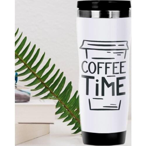 BK Gift Coffee Design Steel Thermos Bardak-13