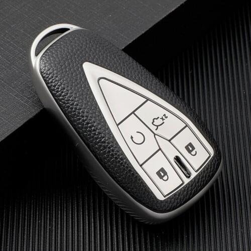 Leather Grain TPU Car Remote Key Case Cover For Changan CS35 CS55 CS75 Plus 2019 2020 4 Buttons Protect Shell Holder Accessory