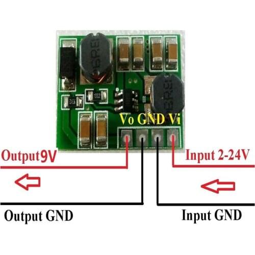 DD2412SA_9V 3.3V 3.7V 5V 6V 12V 15V to 9V DC DC Boost-Buck UP&Down Converter Module for Wifi Router Instruments multimeter