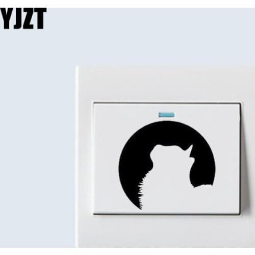 Homesick Cat Wall Decal Decor Artistic Decorative Animal Vinyl High Quality Switch Sticker 8SS-0305