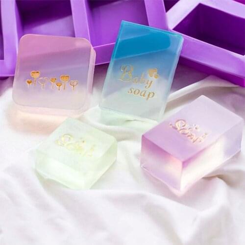 6 Holes Rectangle Soap Making Mold Silicone Handmade Craft Maker Cake Baking DIY Mould kitchen Pastry Tools B7B9