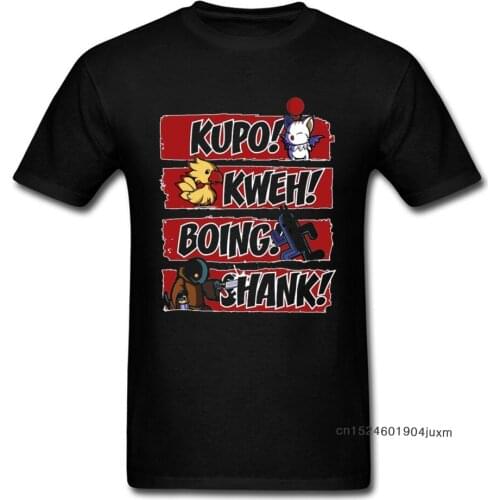 Final Fantasy X T-shirt Men Funny T Shirt What Does the Tonberry Say Cartoon Tshirt Hip Hop Guys Top Tee Letter Tshirts Oversize