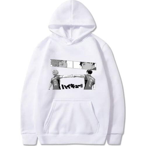 Harajuku Hoodie Haikyuu Hoodie Kuroo Anime Bokuto Manga Shoyo Volleyball Long Sleeve Hoodies Sweatshirt Clothes