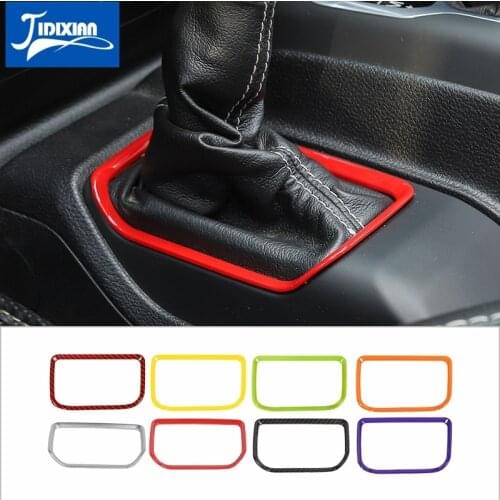JIDIXIAN Car 4WD Four-Wheel Drive Gear Knob Decoration Cover Sticker for Jeep Wrangler JL for Gladiator JT 2018-2021 Accessories