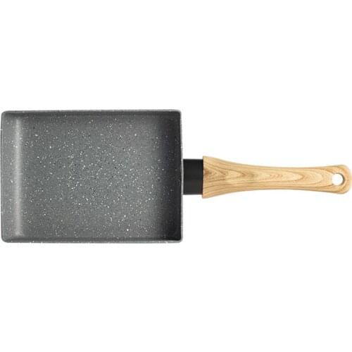 Quality Frying Pan Tamagoyaki Omelette Black Non-Stick Pan Fry Egg Pan Pancake Kitchen Pot Only Use for Gas Cooker-Grey