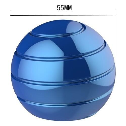 Kinetic Desk Toys Fidget Spinner Ball Full Body Optical Illusion Silicone Pad Relieve Stress Gyro Educational Gift For Kids Boys