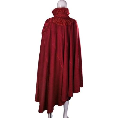 Movie Doctor Strange Costume Cloak Robe Cosplay Dr. Steve Red Cloak Costume New