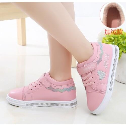 2021 Kids Shoes Girl Sneakers Shoes Children Sport Running Leather Waterproof Mesh Shoes Boys Sneaker Teen Brand School Trainers