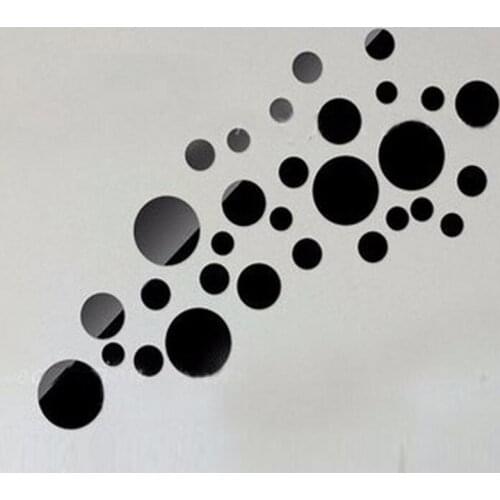 Hotnew art design home decoration 3d mirror surface stickers diy modern wall decals 30 life sticker gift