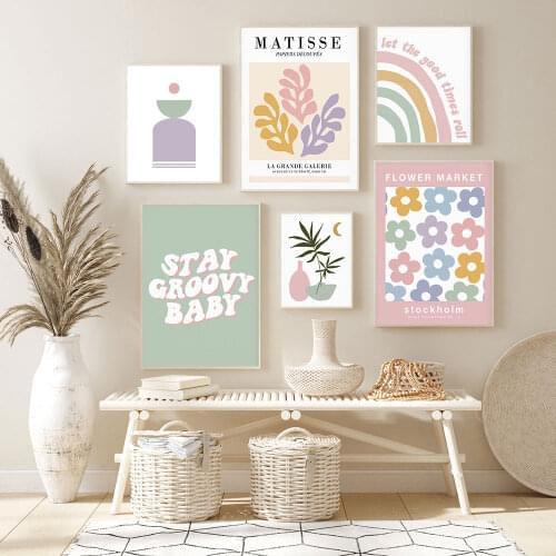 Matisse Abstract Poster Minimalist Pastel Art Print Nordic Canvas Painting Modern Gallery Wall Picture Living Room Home Decor