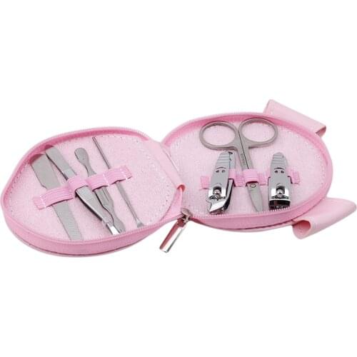 Hot Sale Cartoon Stainless Steel Nail Art Sets Cute Nail Tools Manicure Set Kit Portable Nail Care Tools Beauty Accessories 1Set