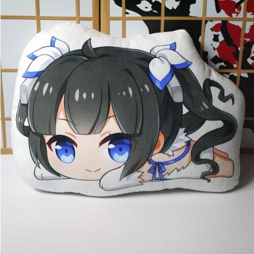 Is It Wrong to Try to Pick Up Girls in a Dungeon? Cosplay Plush Toys Anime Hestia Figure Doll Girl Pillowcase 55*40cm For Gift