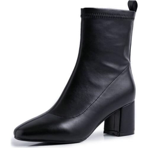 New womens fashion autumn and winter womens boots ankle boots comfortable warm womens thick with women shoes boots size34-43