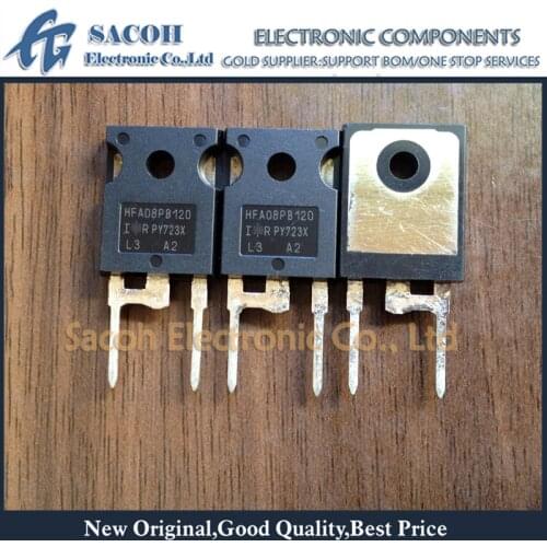Free Shipping 10Pcs HFA08PB120PBF HFA08PB120 HFA06PB120 TO-247 8A 1200V Ultrafast Soft Recovery Diode