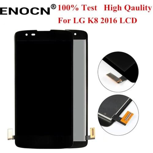 Original For LG K8 2016 LTE K350N K350E K350DS LCD Display With Touch Screen Digitizer Assembly With Frame