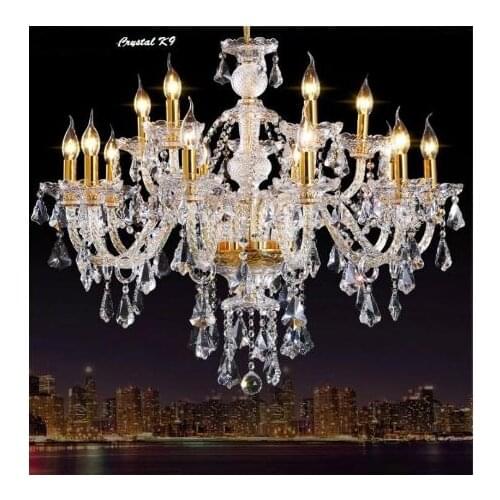 Modern crystal chandelier, living room decoration, crystal lamp, multi-color chandelier 6 & 8 & 10 & 15 & 18 domestic lighting