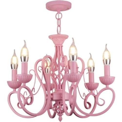 Living room bedroom dinning room lighting lamp modern vintage 6 arms classical Iron chandelier candle light lamp fixture