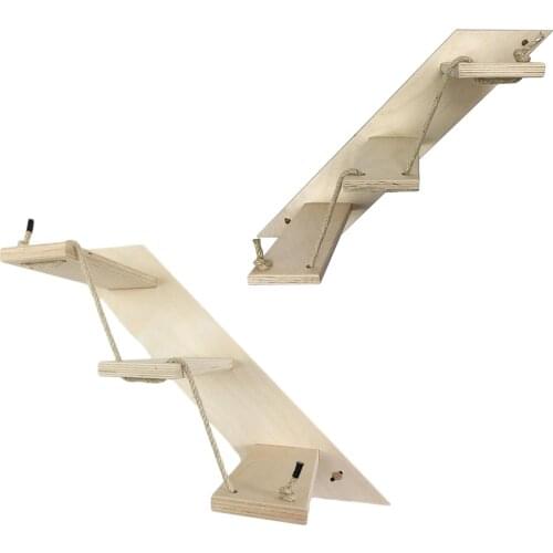 Three-stage Cat Wall Frame Cat Climbing Shelf Wall Mounted Cat Ladder For Cats Perch Platform Supplies Cat Stairs