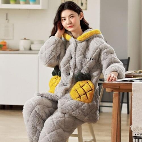 Женские фланелевые пижамы YUANXIANGPO China At AliExpress