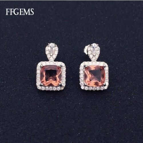 FFGems New Zultanite Earrings Real 925 Silver Sterling Stone Color Change Wt Gold Plated Fine Jewelry For Women Party Gift