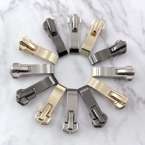 5Pcs #5 Metal Zipper Head Repair Kit For Zip Slider Accessories DIY Handmade Sewing Craft Clothing Luggage Bag Decoration