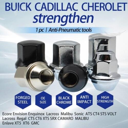 5PCSOE WHEEL LUG NUT FORGED FOR BUICK Ecore Envision Lacross Regal CADILLAC ATS CT4 STS CTS CT6 XTS SRX CAMARO MALIBU
