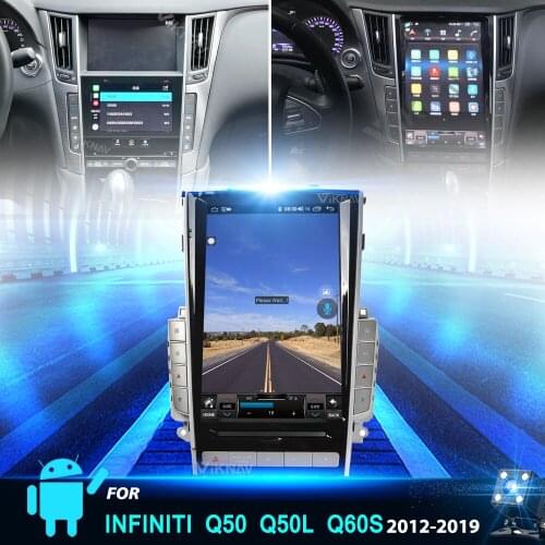 Built in carplay Android Car Radio For Infiniti Q50 GPS Navigation multimedia Player Touch HD Screen Head Unit
