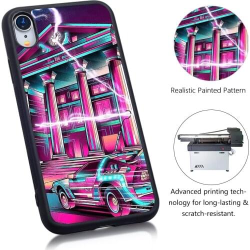 Case for iPhone 11 Pro For iPhone XR For iPhone 8P Car Poster Soft Border Funda Aluminum Plate Cover Coque for Phone Accessories