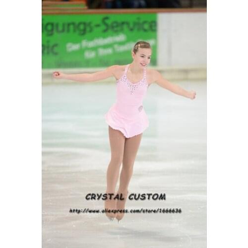 Children Ice Skating Dresses Graceful New Brand Girls Figure Skating Dress Competition DR4062