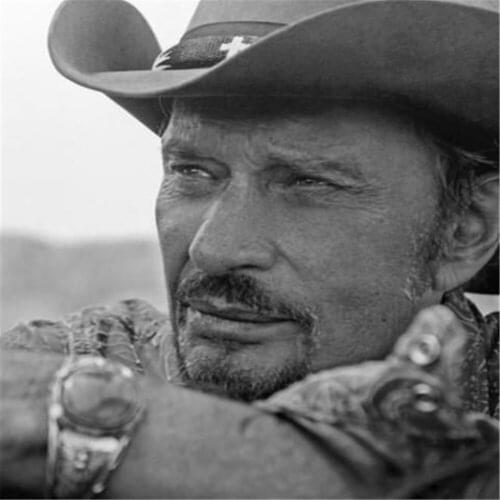 Johnny Hallyday DIY Cross Stitch 11CT Embroidery Kits Craft Needlework Set Printed Canvas Cotton Thread Home Design