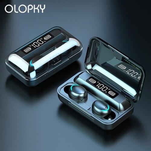 F9-5 TWS Wireless Bluetooth Earphone 5.0 Touch Earphones 9D Stereo Sport Music Waterproof LED Display Airbuds Headset With Mic