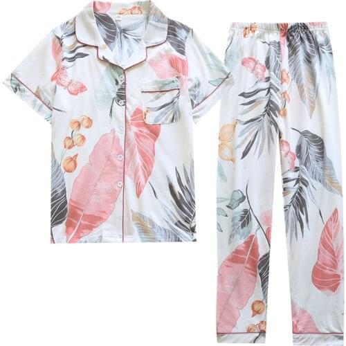 Women Summer Clothes Pantalones Outfits Set Conjunto Femenino Ropa Mujer Verano Sleepwear Ensemble Femme Zestawy Femininas Suit