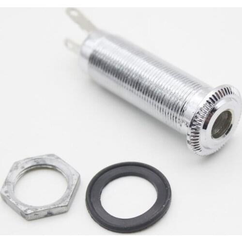 M MBAT Electric Bass Guitar Jack Stringed Instrument Accessories Pickup Long Threaded Cylinder Output Input Socket Music Tools