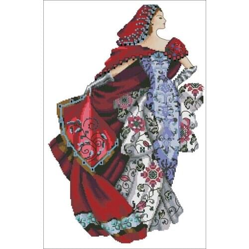 Md28-butterfly hunting (14CT) Counted Cross Stitch 11CT 14CT 18CT DIY Cross Stitch Kits Embroidery Needlework Sets