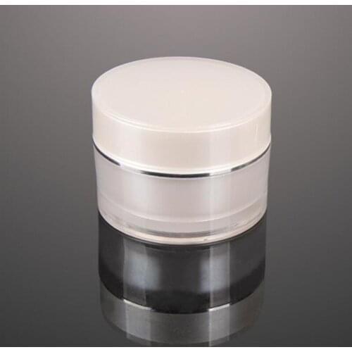 Fashion 15g 30g Acrylic Empty Cosmetic Containers Cream Bottle 50g plastic cosmetic container for sale 200pcs