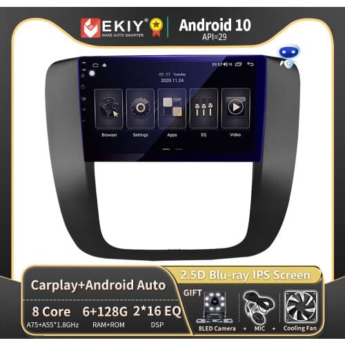 EKIY 9" IPS For 2007-2012 GMC Yukon/Acadia/Tahoe Chevy Chevrolet Tahoe/Suburban Buick Enclave Car Radio Multimedia Player 8-Core