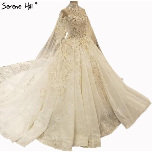 Newest Design Vintage Big Train Wedding Dresses Diamond Beading Fashion Princess High-end Bride Gowns 2020 Real Photo