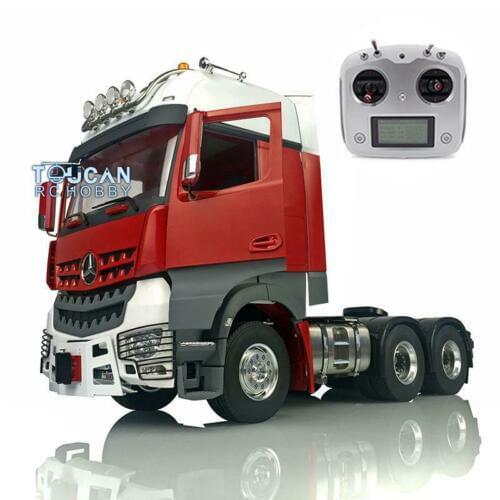 RC LESU 1/14 Metal 6*6 Chassis Radio Hercul Painted Arco Cabin Tractor Truck THZH0822-SMT4