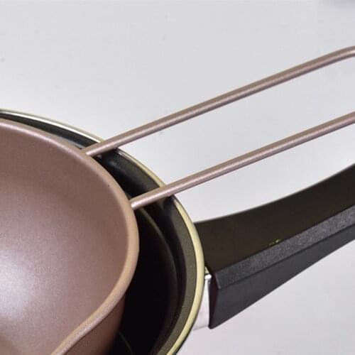 Universal Melting Pot Double Boiler Insert Rust-Proof Carbon Steel Double Spouts Boiler Pot for Chocolate DEC889