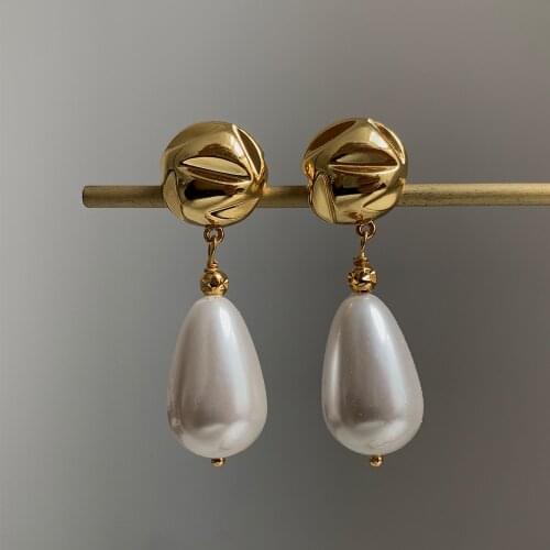Advanced fashion atmosphere commuter pearl earrings earrings long earrings women