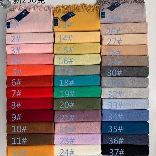 VISROVER New 37 colorway Woman Winter Scarf Shawls Fashion Cashmere Handfeel Wraps Top Quality Luxury Winter Hijab Scarf Gift