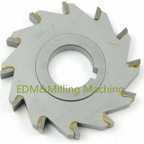1X Spiral Mill Machine Parts Three-sided Milling Cut Tungsten Steel CNC Tooth Saw 60*4