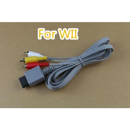 1pc/lot 480p Gold-plated 3 RCA Cable for Nintend Wii controller Audio Video AV line Composite 3RCA for wii Console Cable cord
