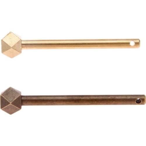 1 Pc 86mm Chinese Style Furniture Latches Locking Pin Drawer Cupboard Cabinet Latch Key Window Door Bolts Antique Bronze/Brass