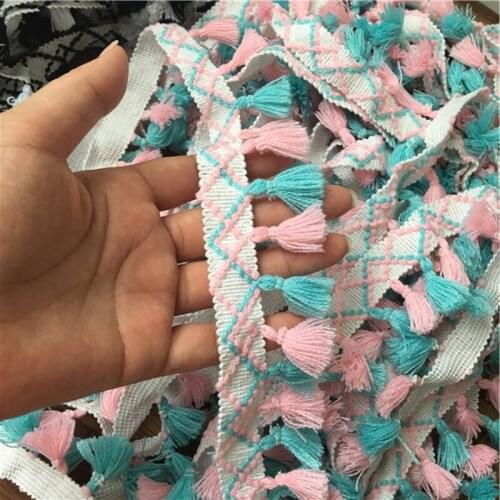 1Yard Tassel Lace Dangling Fringe Lace Trims For DIY Sewing Craft Handmade Materials Clothing Accessories