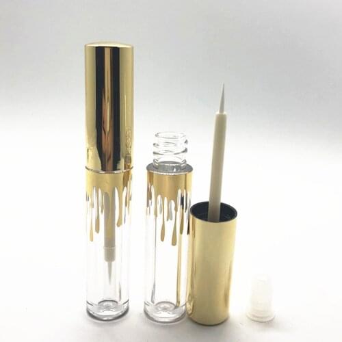 10/30/50pcs 2.5ml Mini Cosmetic Empty Eyelashes Tube Mascara Eyeliner Vials Bottle Makeup Transparent Container With Brush Plugs