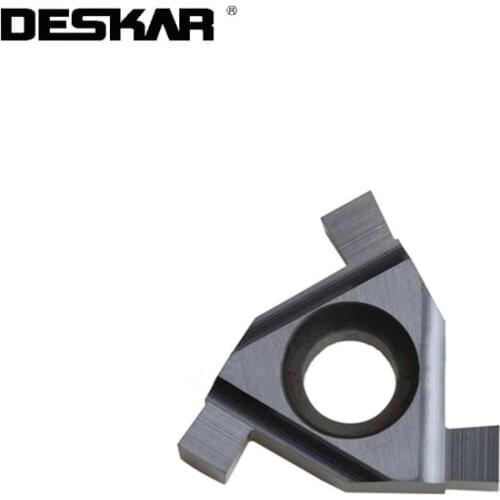 10PCS DESKAR 16IR/EL 1.0LDA 1.6 LDA 1.7 /1.8/1.9 /2.0 /2.1/2.2/2.25/2.3 LDA CNC Carbide Grooving lathe insert For P.M.K